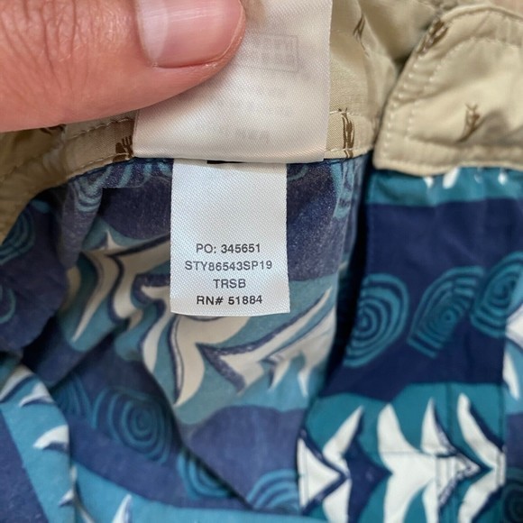 Patagonia - Men's Size 30 - Stone Blue Tree Rings‎ Stretch Wavefarer Boardshorts - Picture 8 of 8